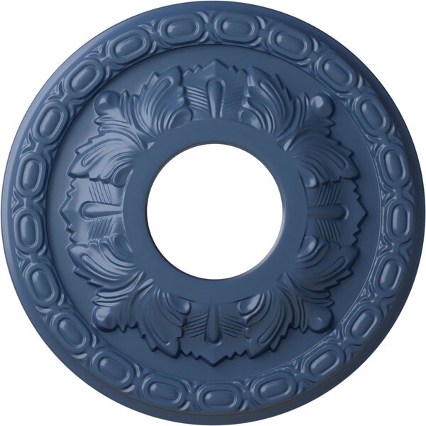 Ekena Millwork Leaf Ceiling Medallion (Fits Canopies up to 4 3/4"), 11 3/8"OD x 3 5/8"ID x 1 1/8"P, Americana CM11LFAMF - main